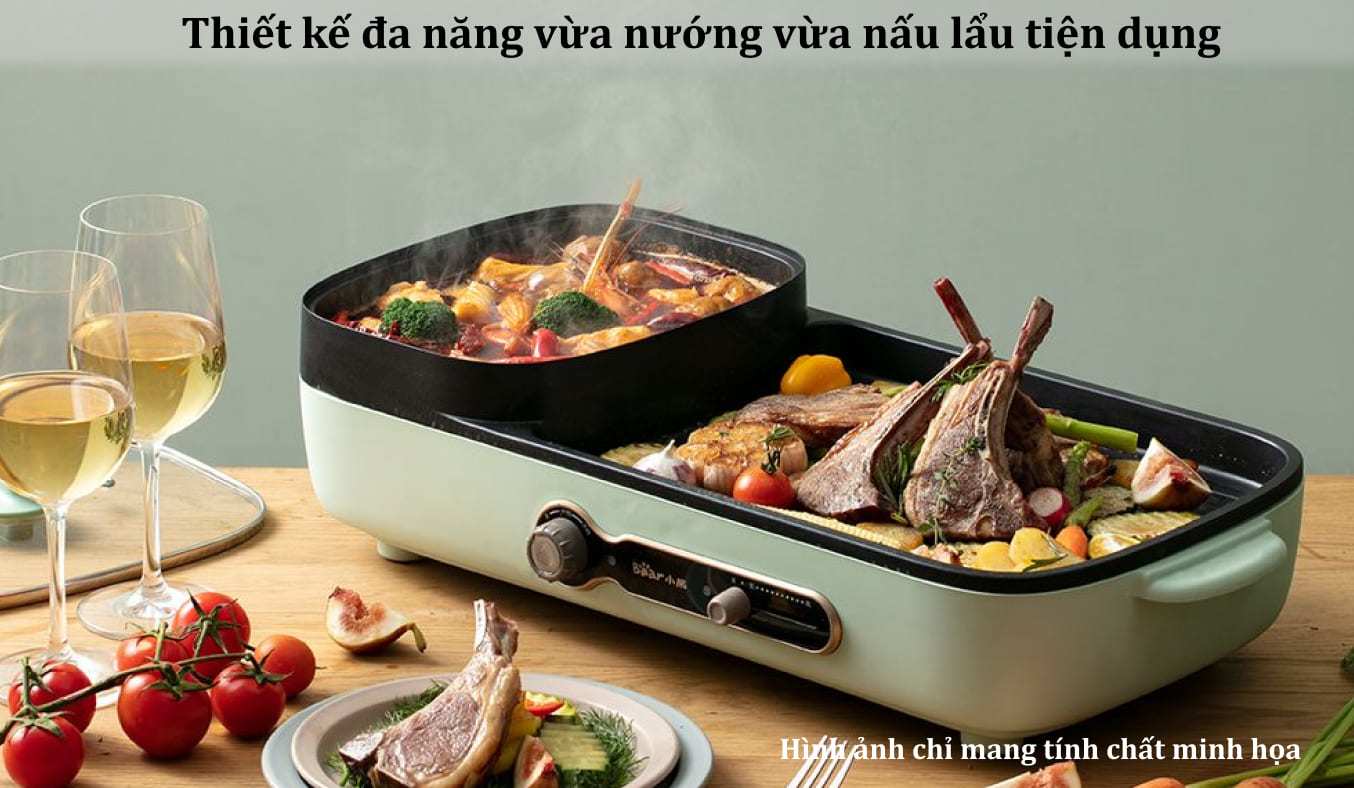 Bếp lẩu nướng đa năng Bear DKL-C15G1