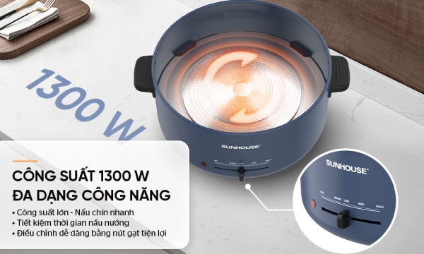 Nồi lẩu điện Sunhouse 3.5 lít SHD4524
