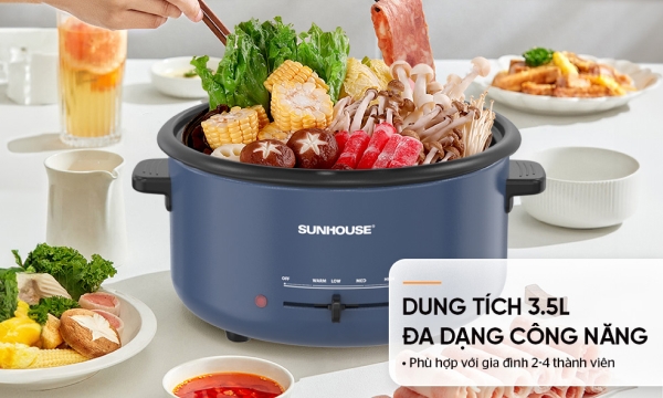 Nồi lẩu điện Sunhouse 3.5 lít SHD4524