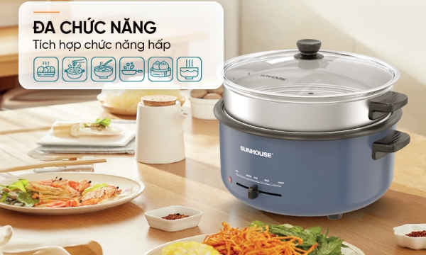 Nồi lẩu điện Sunhouse 3.5 lít SHD4524