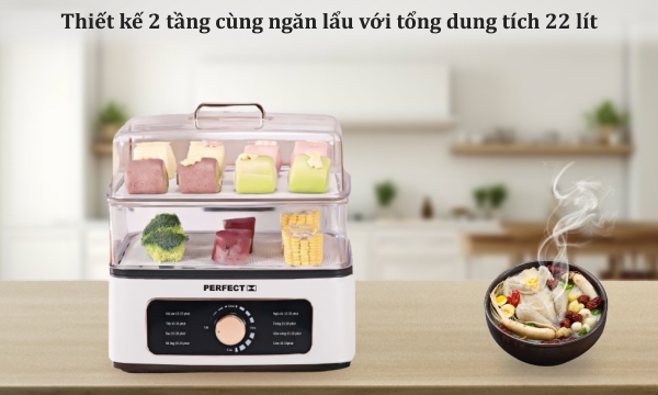 Nồi lẩu hấp đa năng Perfect PF-LH12