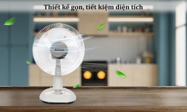 Quạt bàn Senko B1213 Kem Nâu