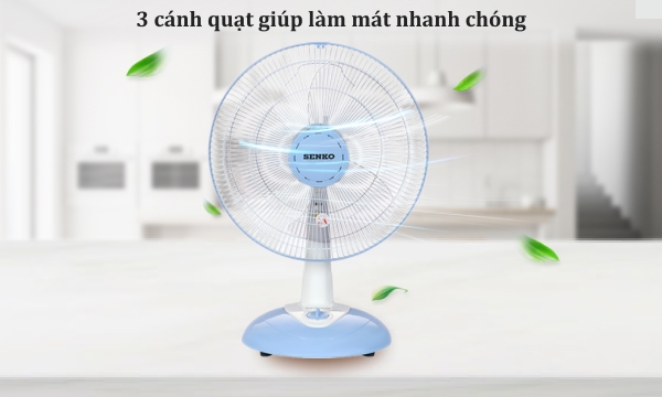 Quạt bàn Senko B1612 Kem Môn