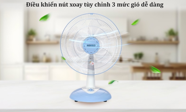 Quạt bàn Senko B1612 Kem Môn