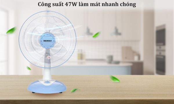 Quạt bàn Senko B1612 Kem Môn