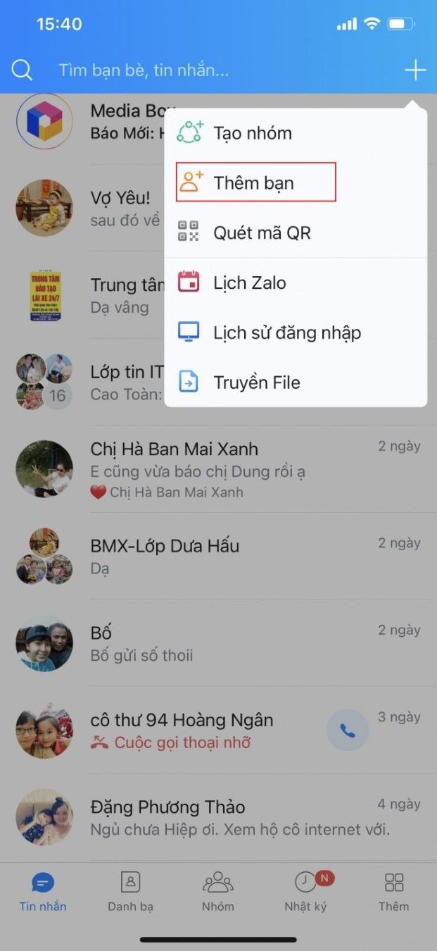 Tìm kiếm số điện thoại người lạ qua ứng dụng Zalo