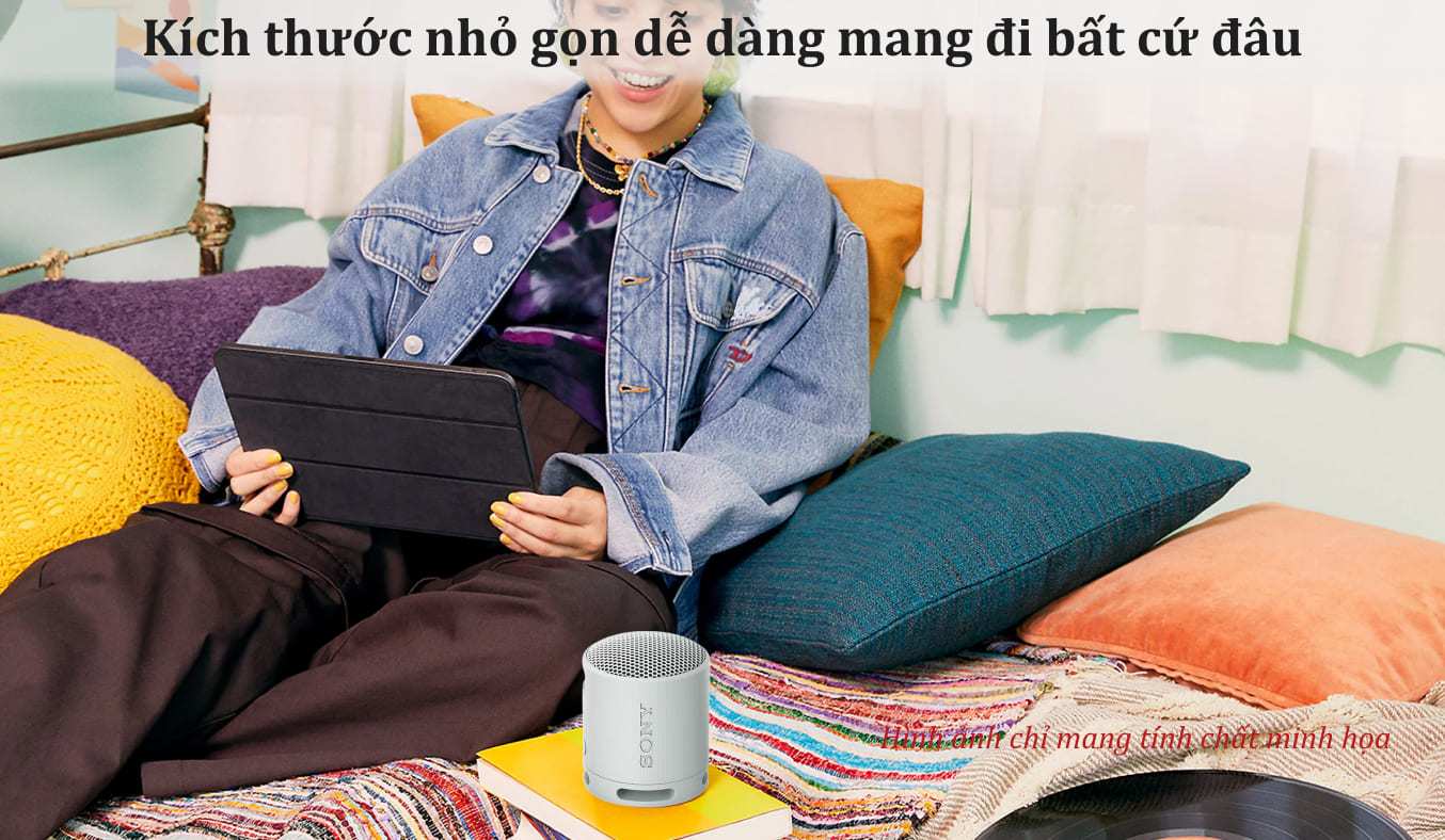 Loa Bluetooth Sony SRS-XB100 Xám