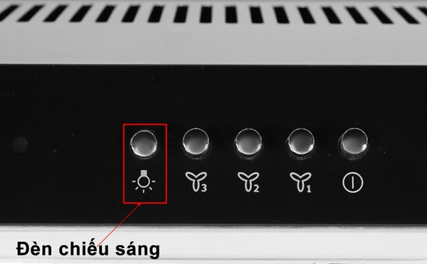 Tính năng chiếu sáng không ảnh hưởng đến khả năng hút mùi của máy