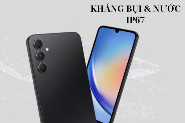 Điện thoại Samsung A34 5G kháng bụi, kháng nước
