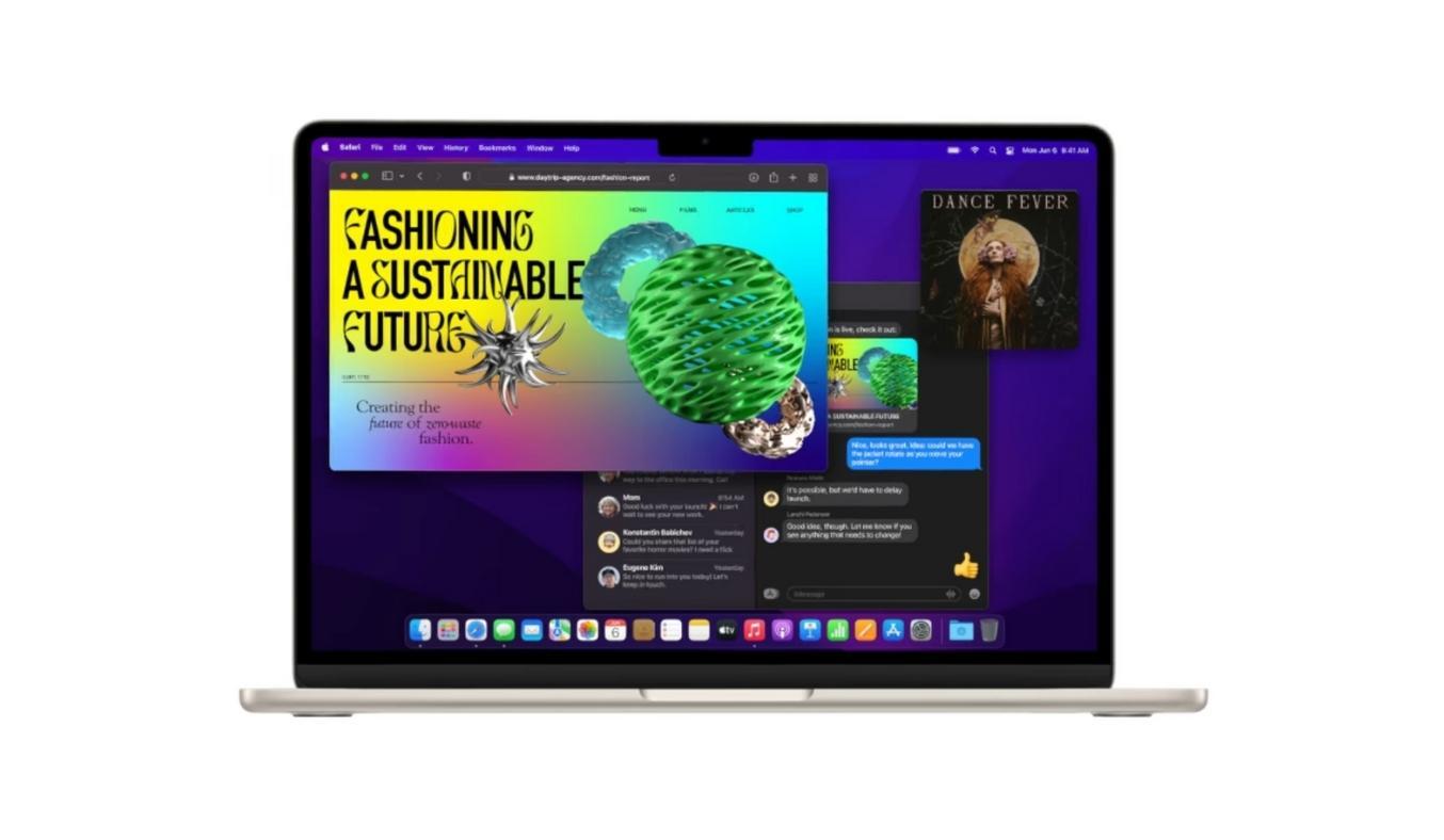 Laptop MacBook Air M2 2022 8GB/512GB/10 Core GPU MLY23SA/A Vàng màn hình Liquid Retina tuyệt đẹp