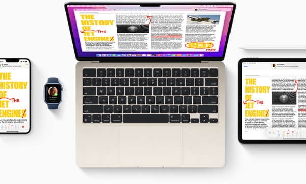 Laptop MacBook Air M2 2022 8GB/512GB/10 Core GPU MLY23SA/A Vàng thời lượng pin 18 giờ