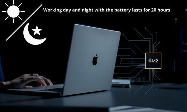 Laptop MacBook Pro M2 2022 8GB/512GB/10 Core GPUMNEQ3SA/A Bạc hoạt động bền bỉ