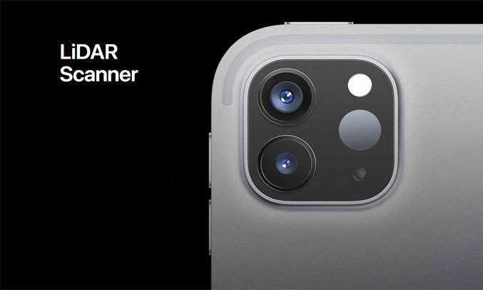 Máy tính bảng iPad Pro 11 inch Wifi Cell 256GB MXE42ZA/A Xám 2020 - Cảm biến LiDAR