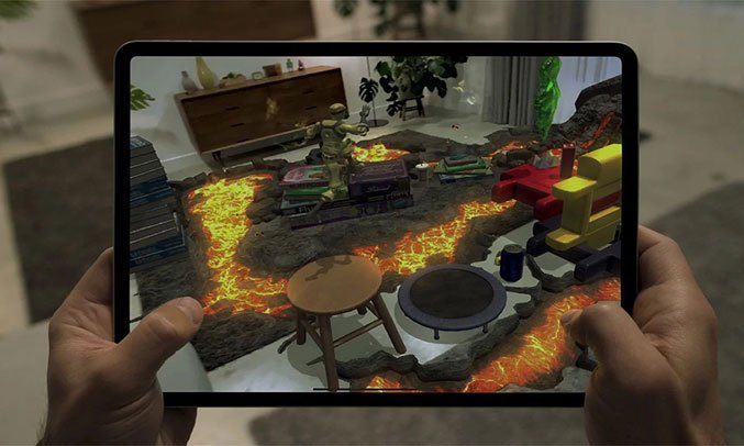 Máy tính bảng iPad Pro 11 inch Wifi Cell 256GB MXE42ZA/A Xám 2020 - Thời lượng pin lên đến 10 giờ