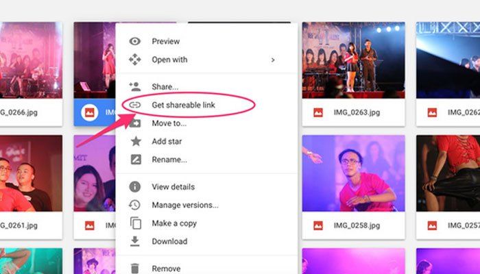 Cách gửi hình HD qua Google Drive