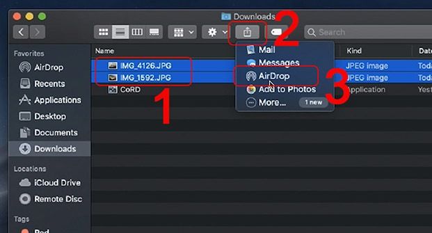 Cách sử dụng Airdrop trên Macbook, máy Mac