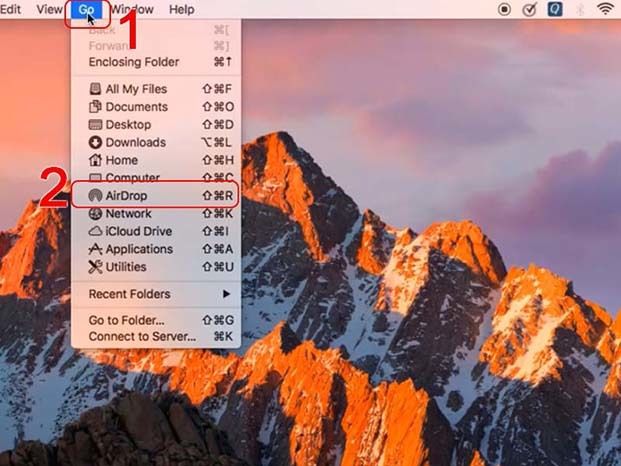Cách bật Airdrop trên Macbook