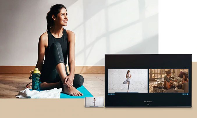 Smart Tivi QLED Samsung 4K 65 inch QA65LS03TAKXXV Tính năng Multi View chia đôi màn hình