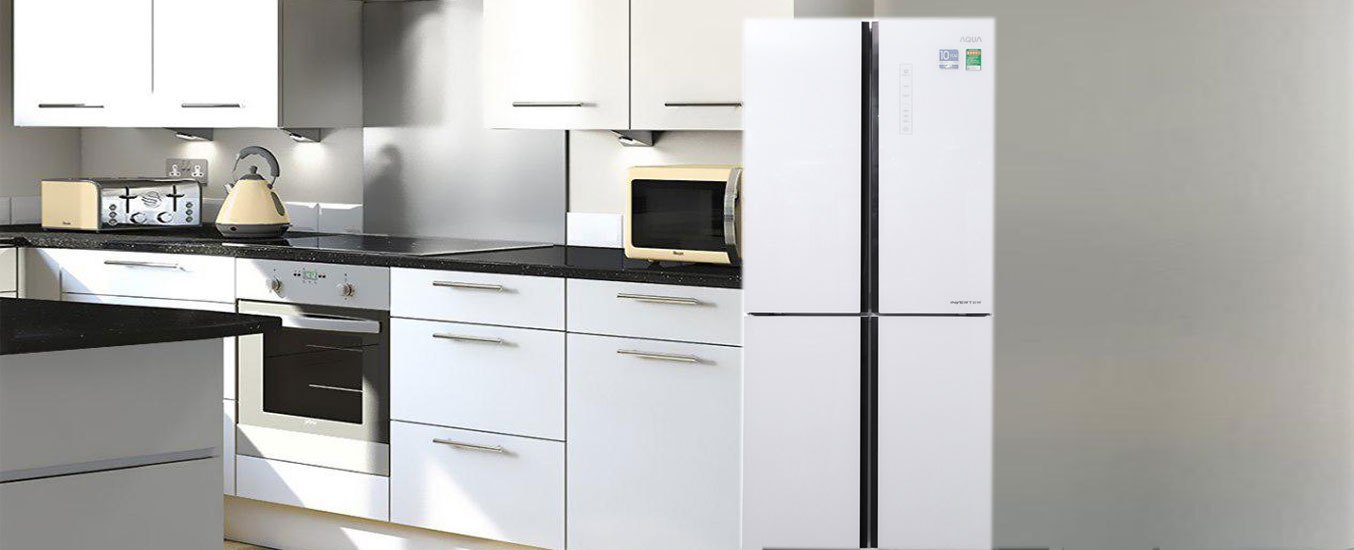 Tủ lạnh Aqua Inverter 456 lít AQR-IG525AM(GW)