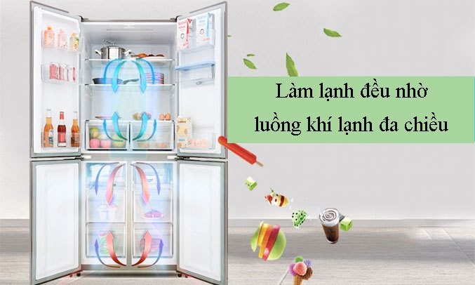 Tủ lạnh Aqua Inverter 456 lít AQR-IG525AM(GW)