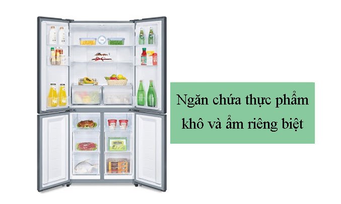 Tủ lạnh Aqua Inverter 456 lít AQR-IG525AM(GW)