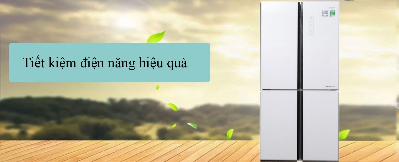 Tủ lạnh Aqua Inverter 456 lít AQR-IG525AM(GW)