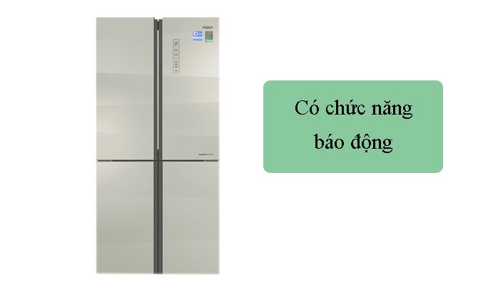 Tủ lạnh Aqua Inverter 456 lít AQR-IG525AM(SG) báo động thông minh khi mở quá 1 phút