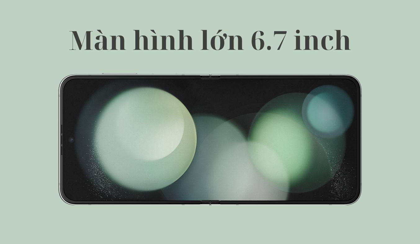 Điện thoại Samsung Galaxy Z Flip 5 5G - Màn hình kích thước lớn 6.7 inch