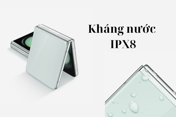 Điện thoại Samsung Galaxy Z Flip 5 5G - Chuẩn kháng nước IPX8