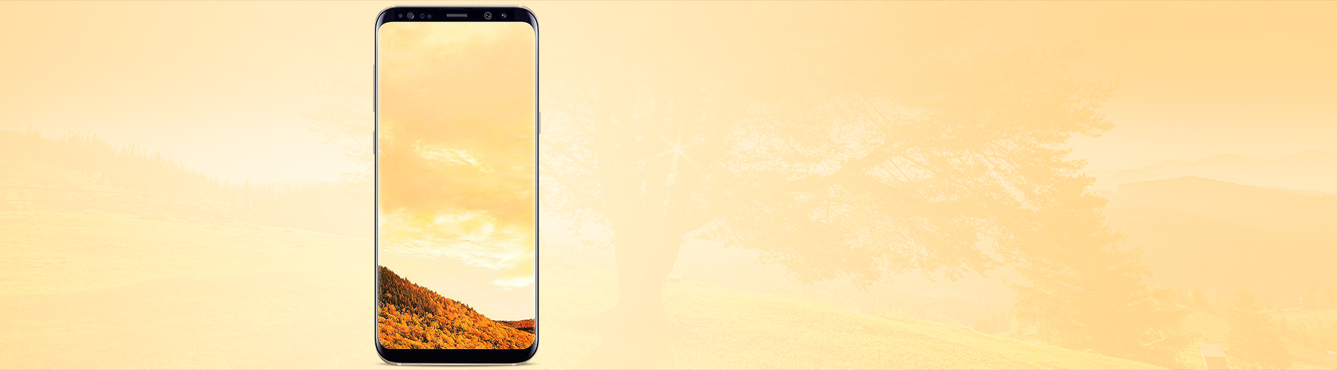 Điện thoại Samsung Galaxy S8 Plus vàng màn hình sắc nét