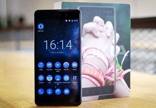 Điện thoại Nokia 6 sang trọng với chất liệu nhôm nguyên khối