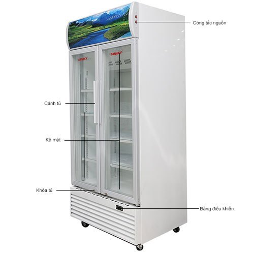 Tủ mát Sanaky VH-1009HP thiết kế hiện đại, tiết kiệm điện