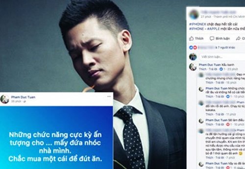 Đức Tuấn chê iPhone X "xấu banh"