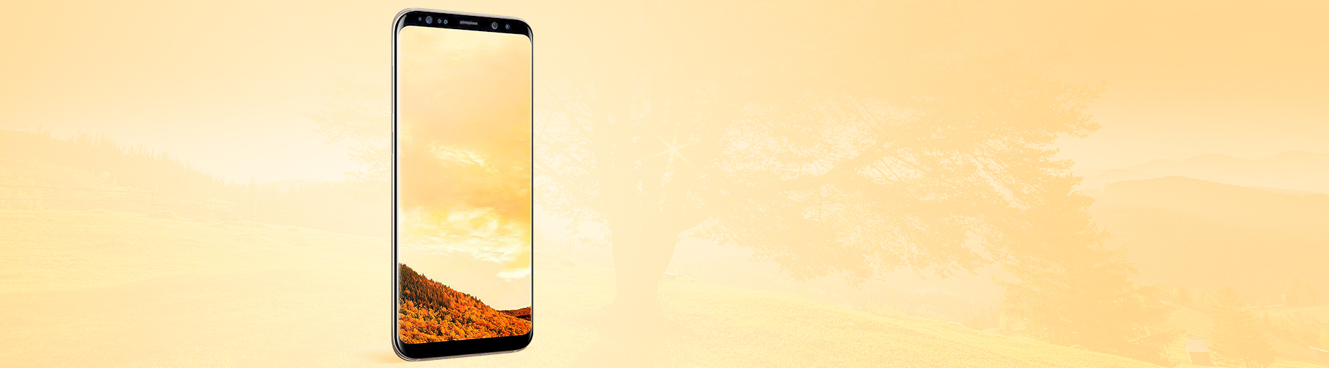 Điện thoại Samsung Galaxy S8 Plus vàng sang trọng