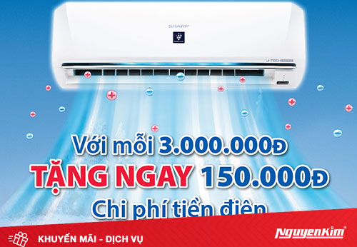 Mua máy lạnh, máy lọc không khí Sharp, nhận ngay ưu đãi hấp dẫn