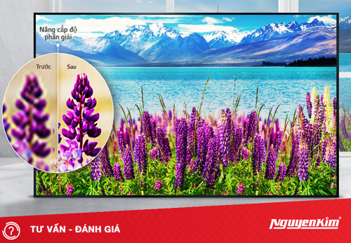 Tính năng nâng cấp hình ảnh tivi lên gần chuẩn 4K
