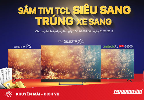 Sắm tivi TCL nhận ngay cơ hội trở thành chủ nhân của chiếc xe siêu sang