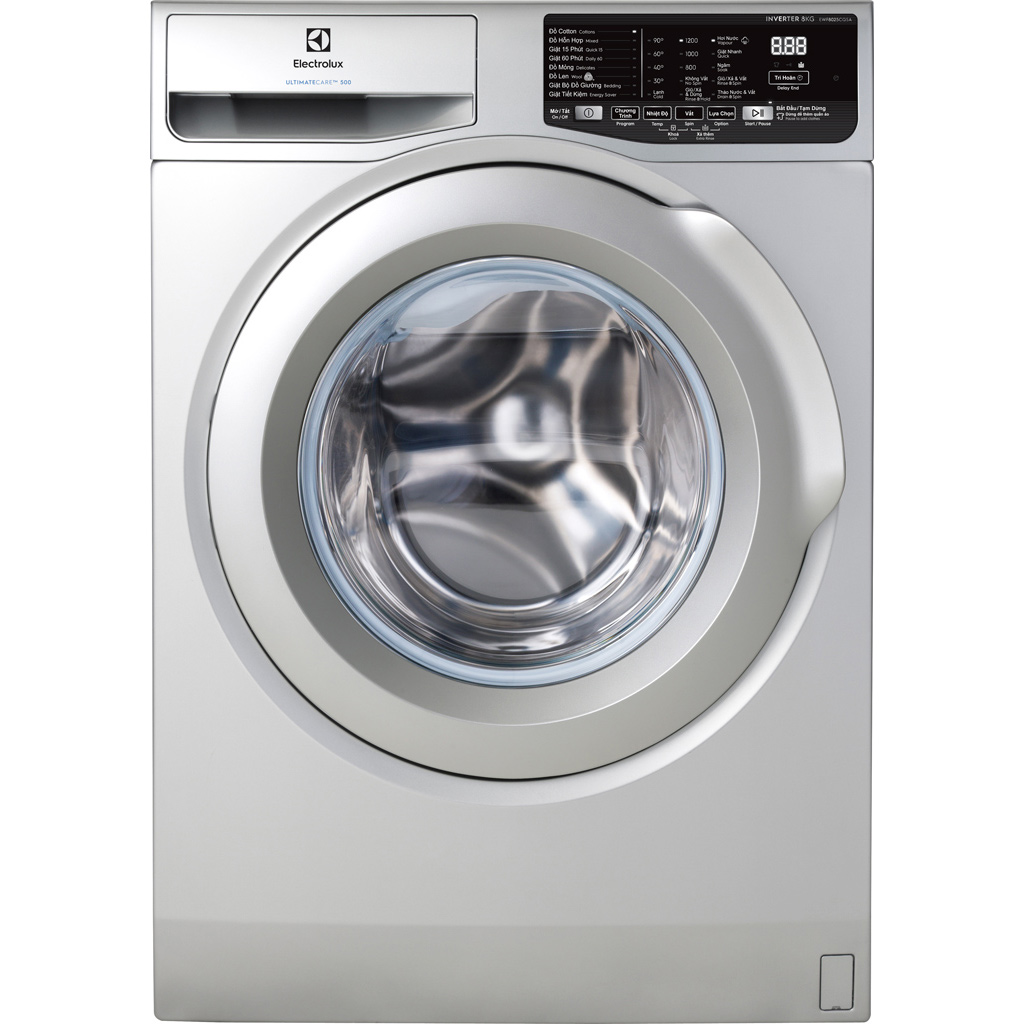 Máy giặt Electrolux Inverter 8 kg EWF8025CQSA mặt chính diện