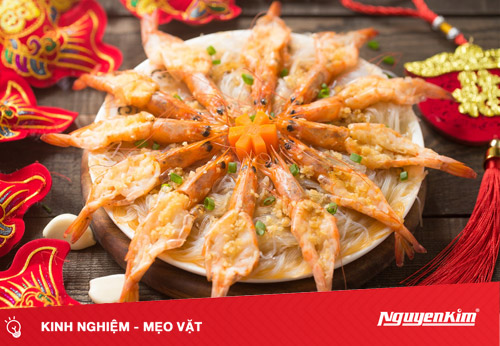 Cuối tuần đãi cả nhà với món tôm hấp miến ngon đẹp như nhà hàng