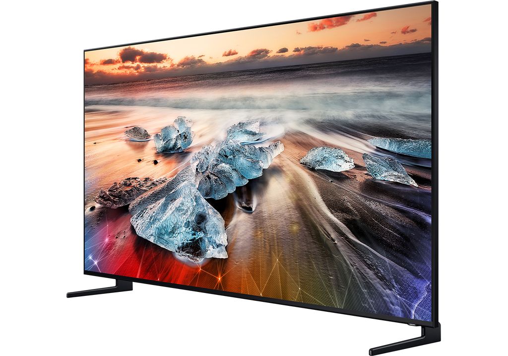 Smart Tivi Qled Samsung 8K 98 inch QA98Q900RBKXXV mặt nghiêng phải