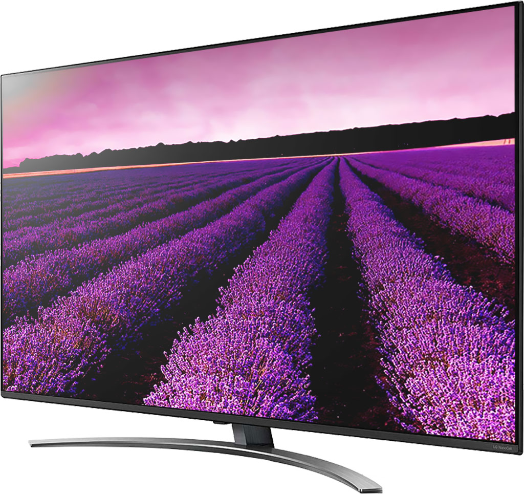 NanoCell Tivi LG 4K 65 inch 65SM8100PTA mặt nghiêng trái