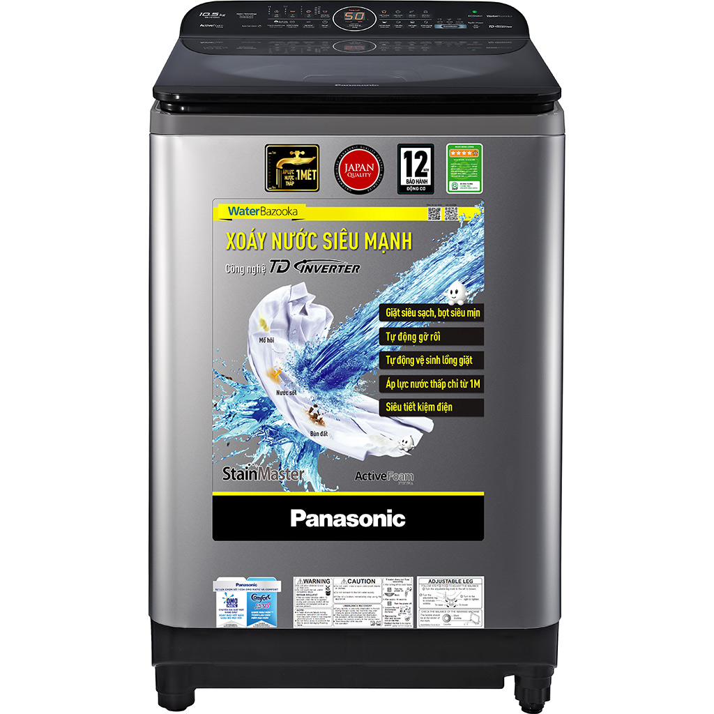 Máy giặt Panasonic Inverter 11.5 kg NA-FD11AR1GV mặt chính diện