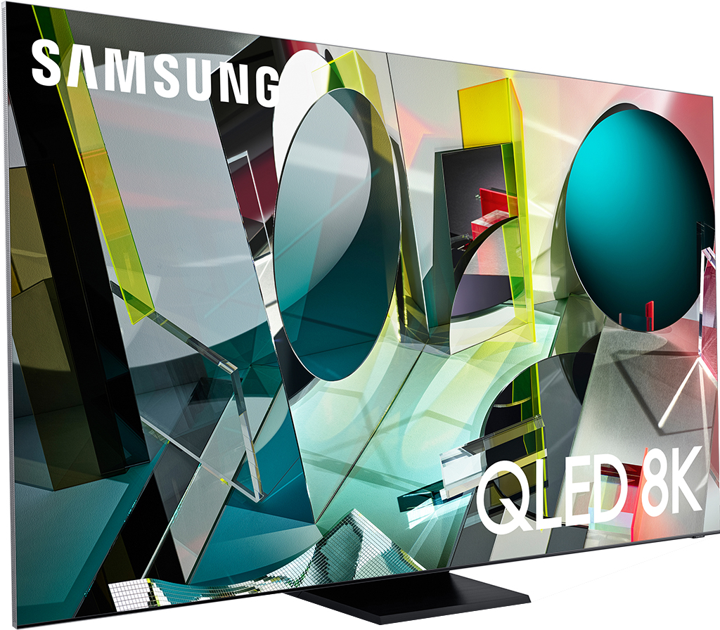 Smart Tivi QLED Samsung 8K 75 inch QA75Q950TSKXXV mặt nghiêng trái