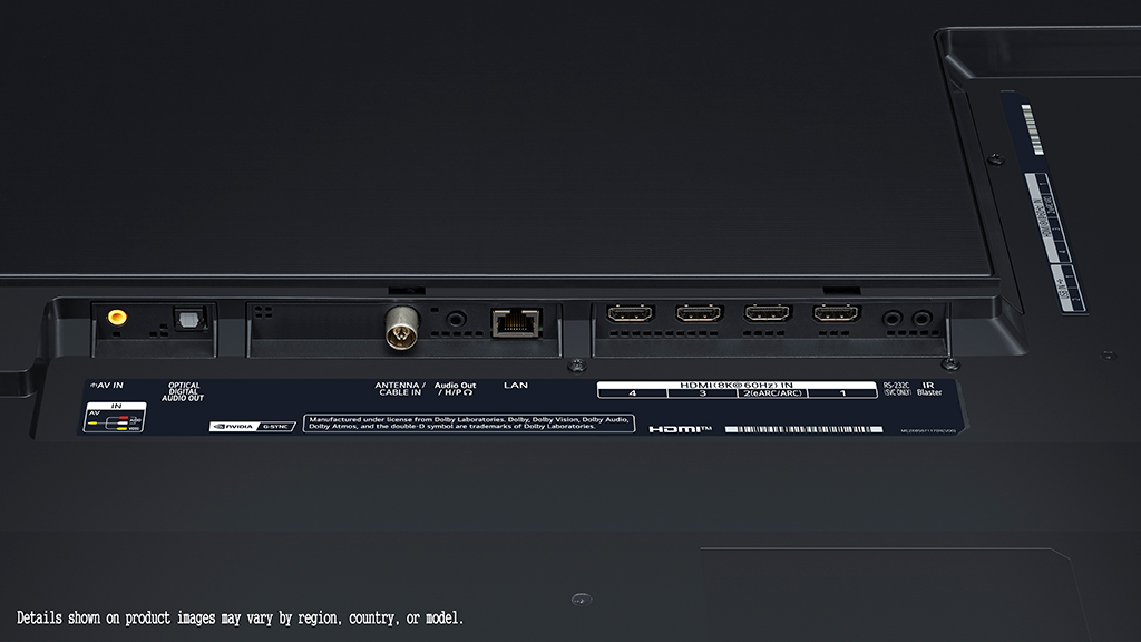 Smart Tivi OLED LG 8K 77 inch OLED77ZXPTA cổng kết nối