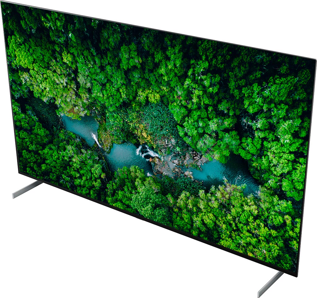 Smart Tivi OLED LG 8K 77 inch OLED77ZXPTA mặt nghiêng góc trên