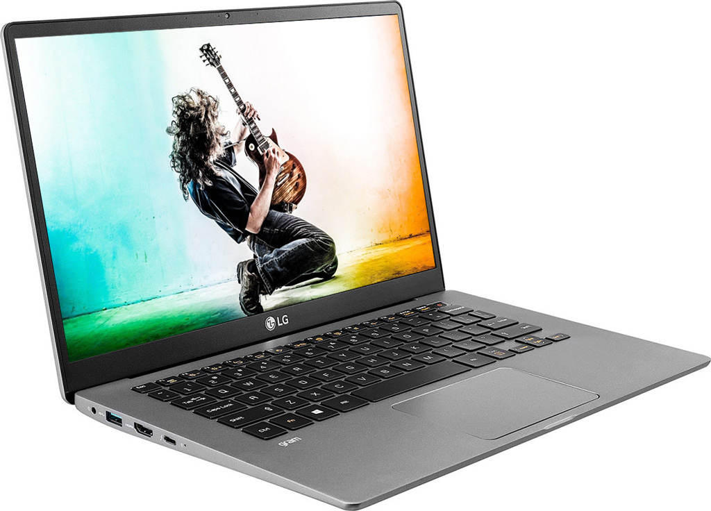 Laptop LG Gram i5-1035G7 14 inch 14Z90N-V.AR52A5 mặt nghiêng phải