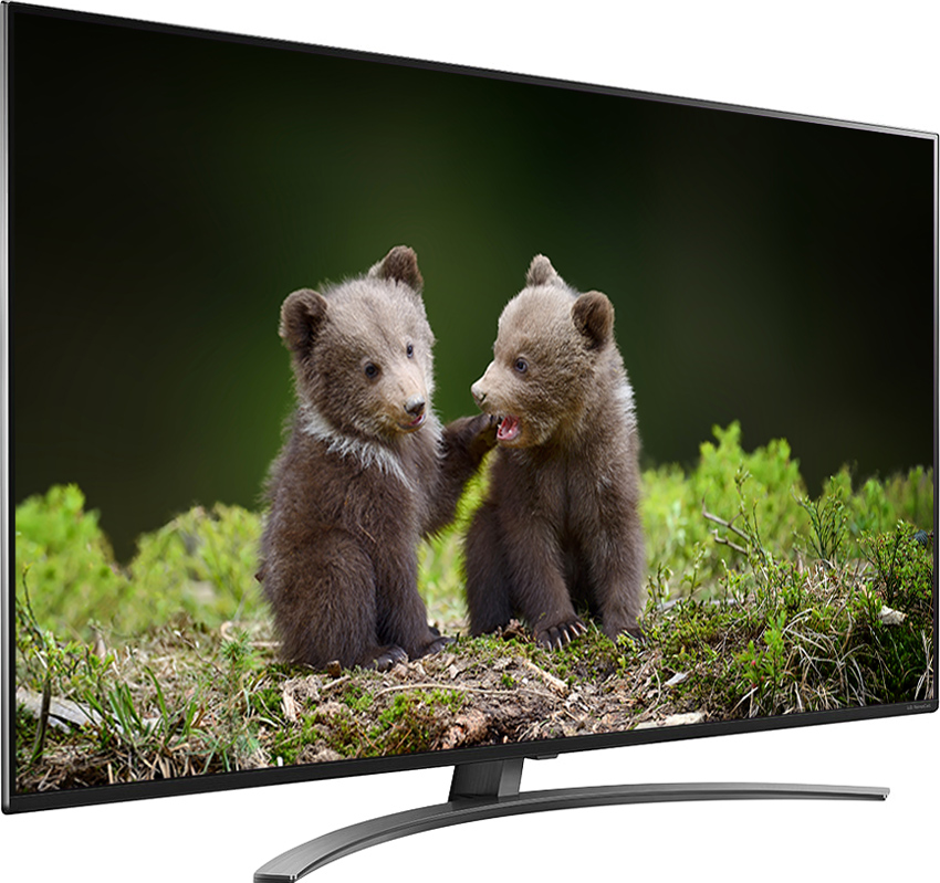 Smart Tivi NanoCell LG 4K 55 inch 55NANO86TNA mặt nghiêng phải