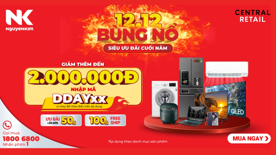 Nguyễn Kim Sale 12 tháng 12 bùng nổ siêu ưu đãi