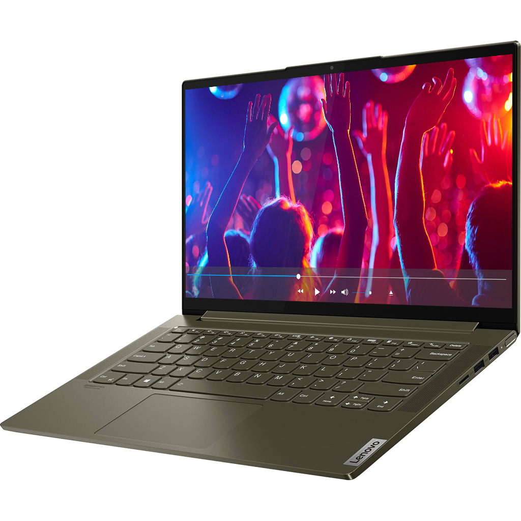 Laptop Lenovo Yoga Slim 7 14ITL05 i7-1165G7 14 inch 82A3004FVN mặt nghiêng trái
