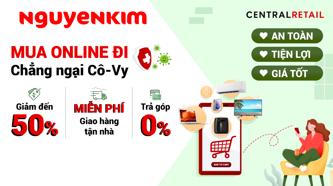 Shopping An Toàn Cùng Loạt Khuyến Mãi Nguyễn Kim